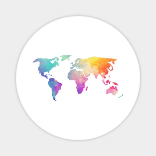 Watercolor World Magnet